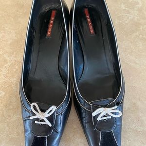Prada low heel pumps